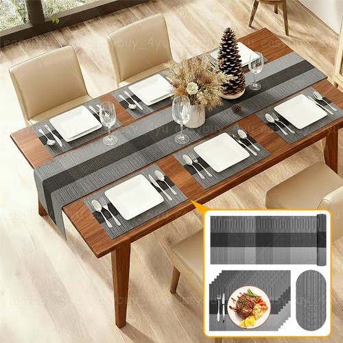 12er set pvc tischset - set,