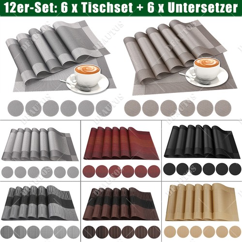12er set tischset pvc - 12er, platzset