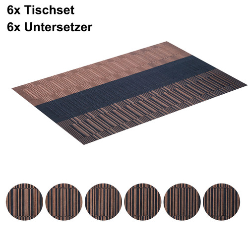 12er set tischset pvc platzset - tischset,