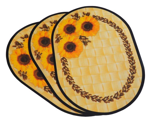 Platzdeckchen sonnenblume - 6x,