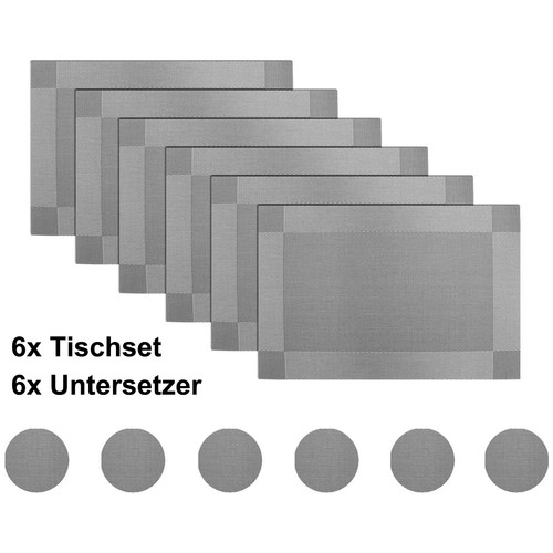 12er set tischset pvc platzset - 12er,